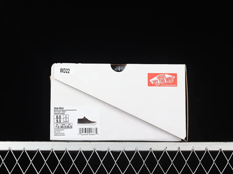 All categories Vans Vans series Vans Mid Vans Skate Grosso Mid Pro midnight green retro military color matching professional street casual skateboard shoes VN0A5FCG9BO